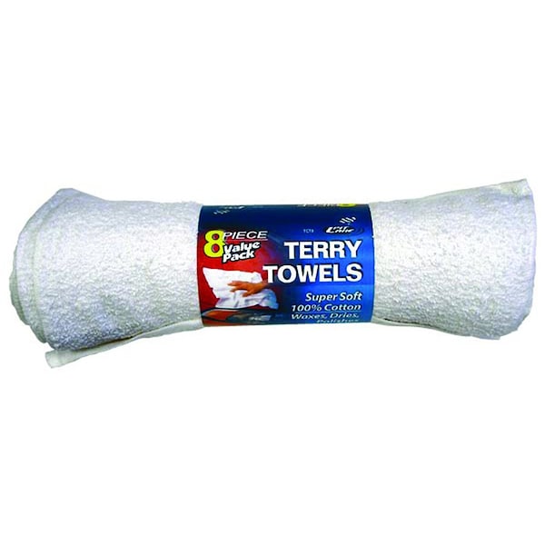 Jones Stephens Cotton Terry Cloth Towels, 8 pack B05026 - main